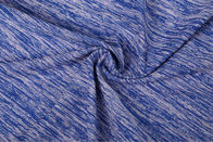 Single Jersey Polyester Sports Fabric 92% Polyester 8% Spandex Space Dyed Fabric For Yoga