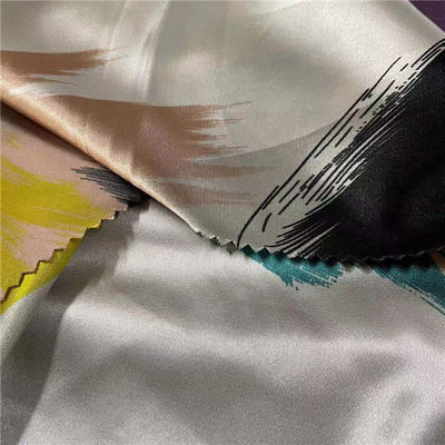 Polyester Printed Spandex Fabric 50DX50D 20D 85gsm 150cm Breathable Water Proof fabric