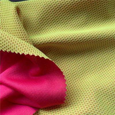 175gsm Cationic Polyester Fabric 150D 40D Mesh Fabric For Sportswear 1.5M