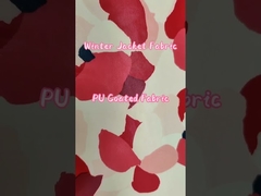 PU Winter Jacket Fabric 223GSM 100% Polyester Waterproof